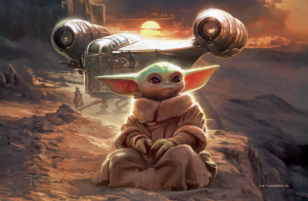 The Foundling'S Journey 1 Thomas Kinkade Studios - The Foundlings Journey Star Wars Painting