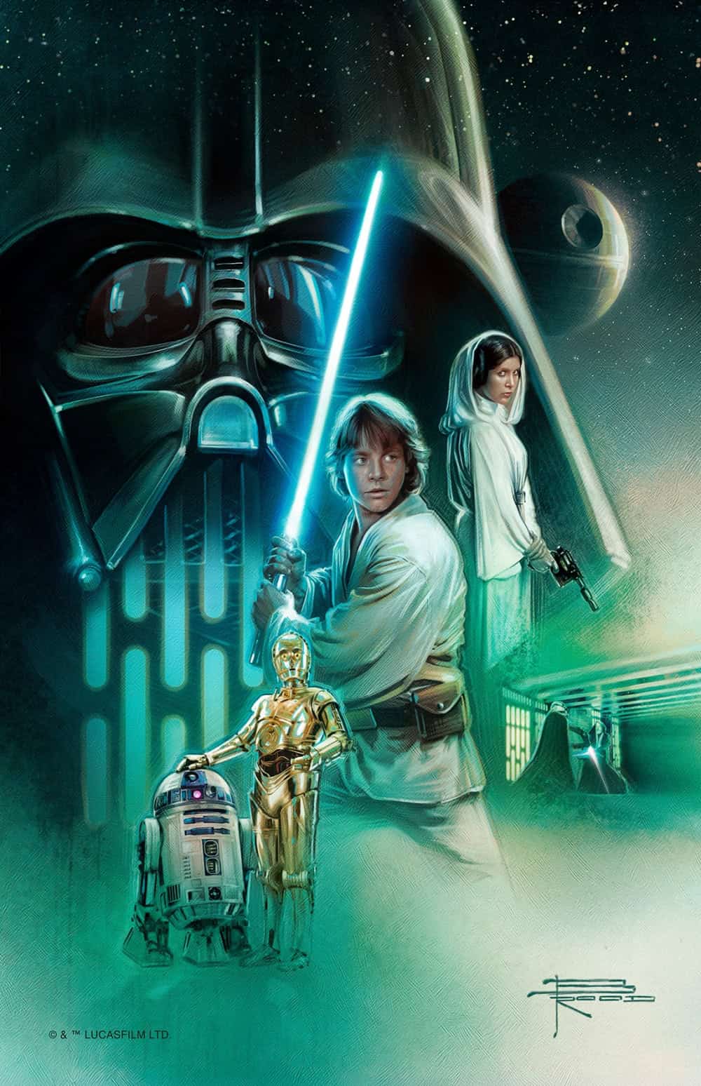 The Rebels Path 1 Thomas Kinkade Studios - The Rebels Path Star Wars Painting