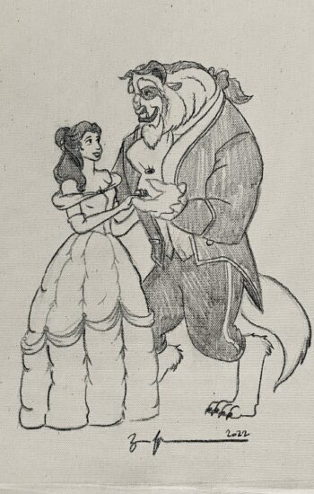 Zac Kinkade Sketch Of Beauty And The Beast
