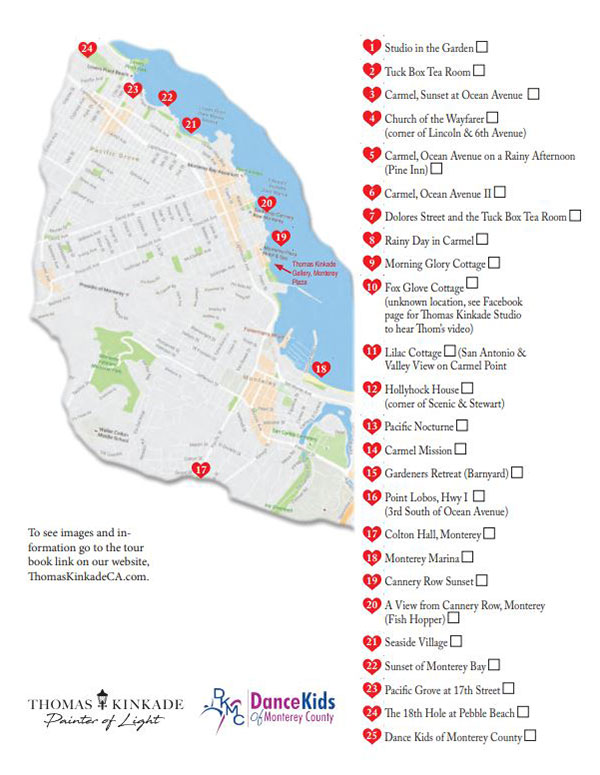 For The Love Of Monterey, Carmel Map