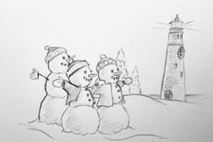 Christmas Lighthouse EE Sketch
