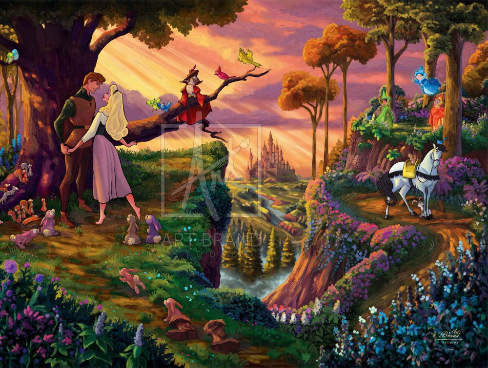 Disney Sleeping Beauty Woodland Waltz From Zac Kinkade &Amp; Art Brand Studios