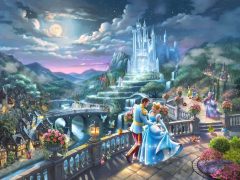 Disney'S Cinderella Midnight Stroll Painting By Scott Smith And Art Brand Studios.
