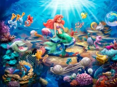 Disney'S Little Mermaid - Grotto Serenade Paintng By Scott Smith From Art Brand Studios