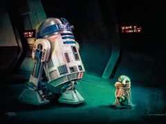 Thomas Kinkade Studios - First Meeting Painting Star Wars Painting