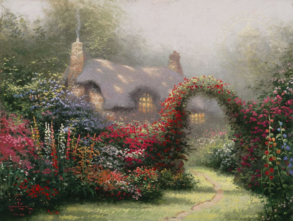 Paintings For Garden Lovers  Thomas Kinkade Carmel, Monterey & Placerville