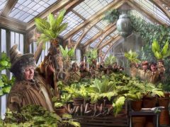 Harry Potter Greenhouse Kinkade Painting