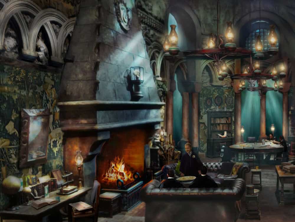 Harry Potter Slytherin Room Painting For Thomas Kinkade Studios