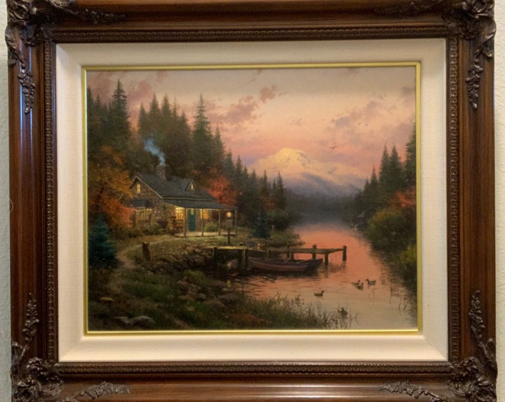 The End Of A Perfect Day - Original By Thomas Kinkade 1 End Of A Perfect Day - Original By Thomas Kinkade