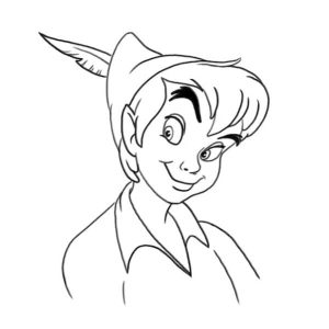 Ee Sketch For Disney Captain Hook. Peter Pan Black And White Art.