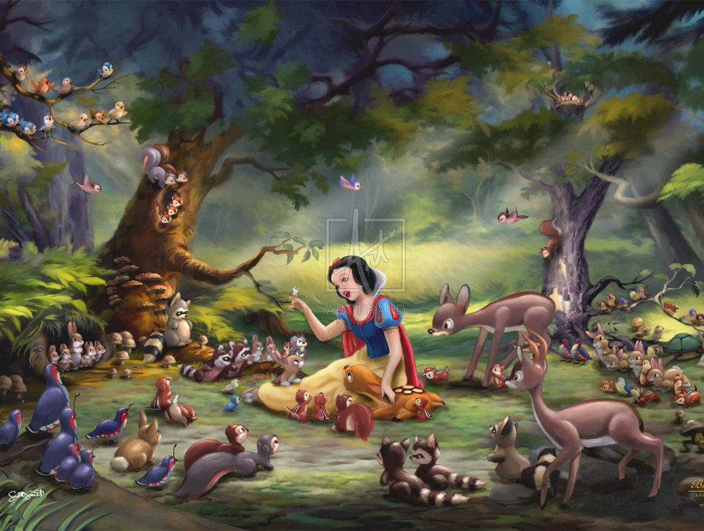 Snow White Forest Secrets Painting By Art Brand Studios
