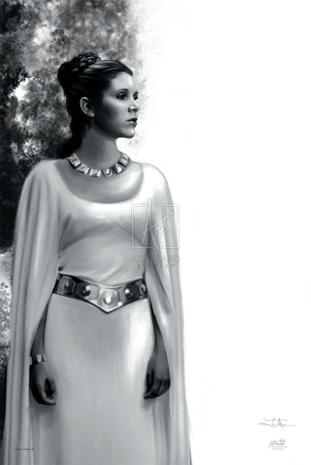 The Daughter 1 Princess Leia In Art Brand Studios Star Wars Painting, The Daughter.