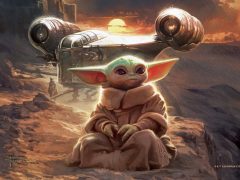Thomas Kinkade Studios - The Foundlings Journey Star Wars Painting