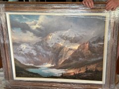 The Glacial Basin Thomas Kinkade Original Painting