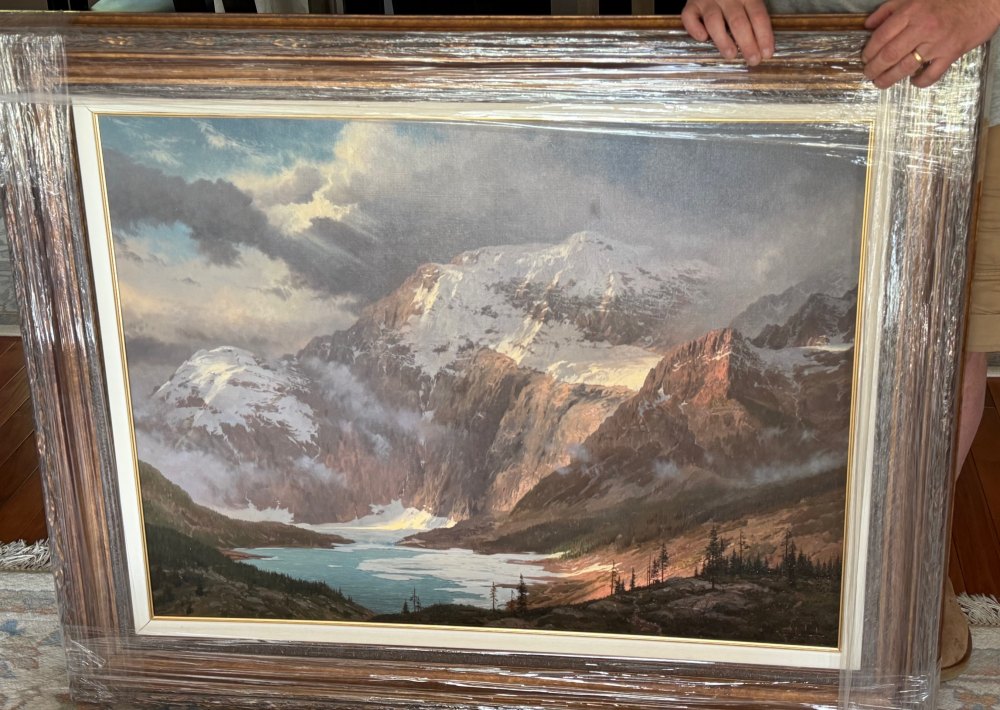 The Glacial Basin - Original By Thomas Kinkade 1 The Glacial Basin Thomas Kinkade Original Painting