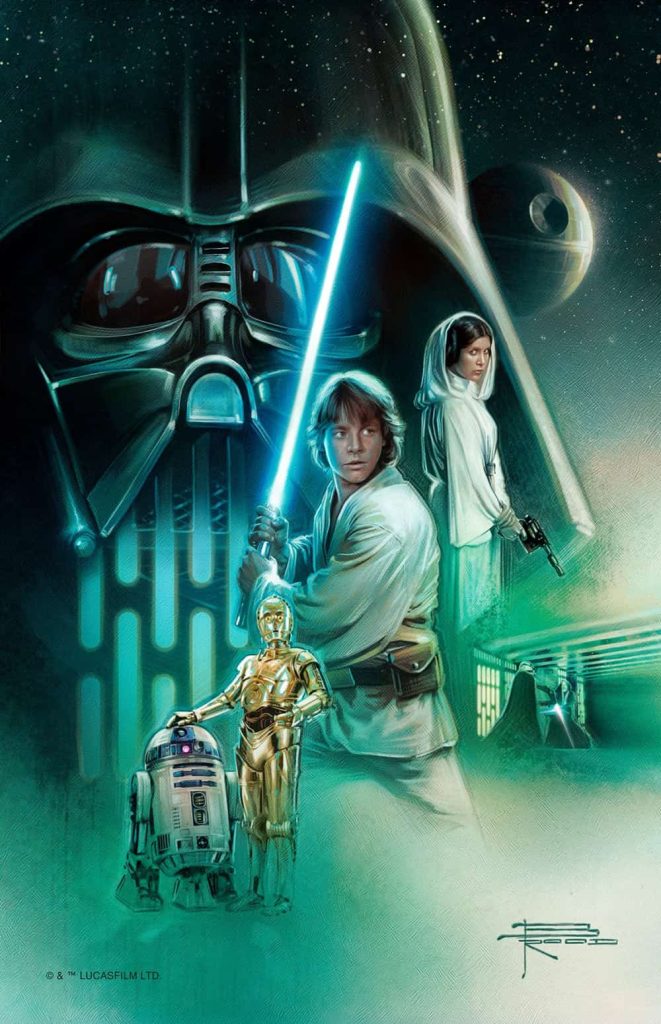Thomas Kinkade Studios - The Rebels Path Star Wars Painting