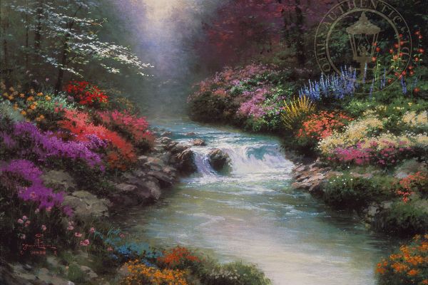 Beside Still Waters By Thomas Kinkade