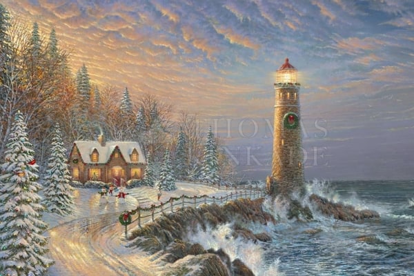 thomas kinkade winter paintings