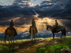 Thomas Kinkade Studios Yellowstone Under Big Sky Painting