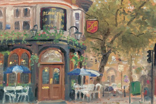 Café Paintings To Enrich Office Space