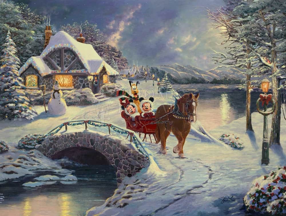 Mickey and Minnie Evening Sleigh Ride