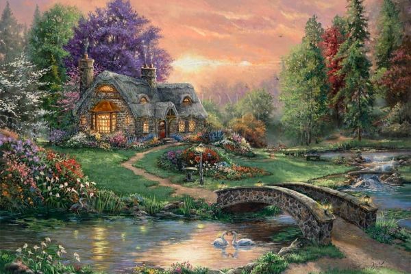 How To Care For Canvas Art Thomas Kinkade Carmel Monterey