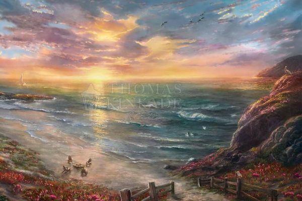Beachside Gathering By Thomas Kinkade Studios