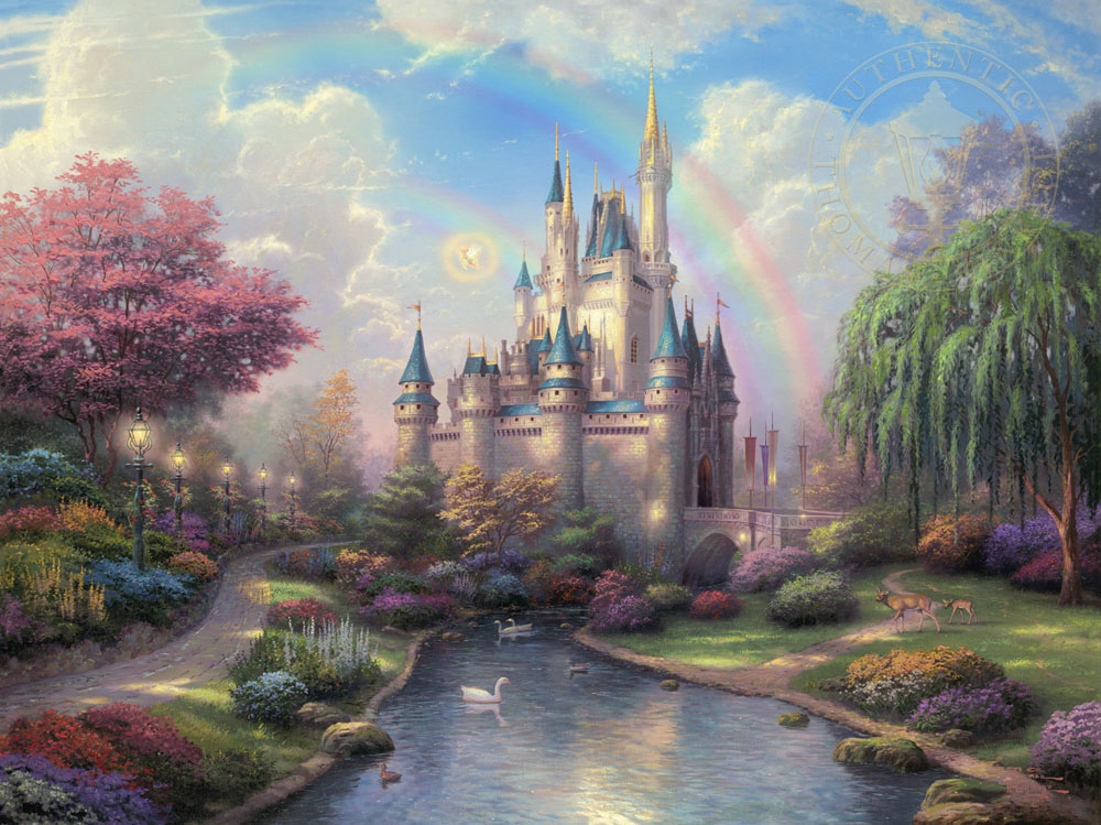 thomas kinkade disney sleeping beauty