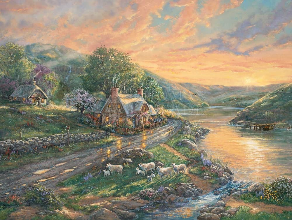 Daybreak Emerald Valley Painting