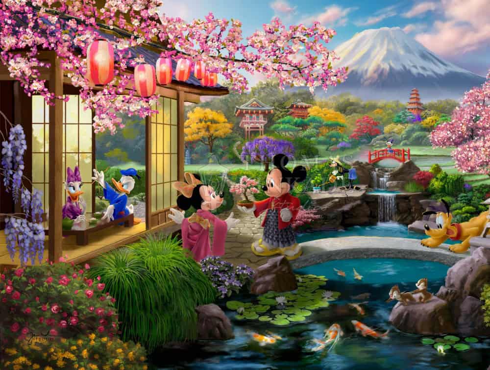 Disney Mickey And Minnie In Japan Le Painting