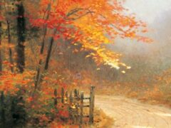 Autumn Lane by Thomas Kinkade