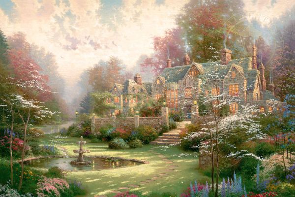 The Floral Charm Of Thomas Kinkade'S Spring Paintings
