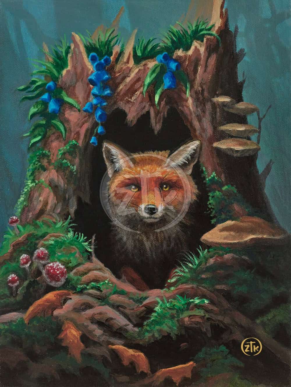 Fox Hollow Painting By Zac Kinkade