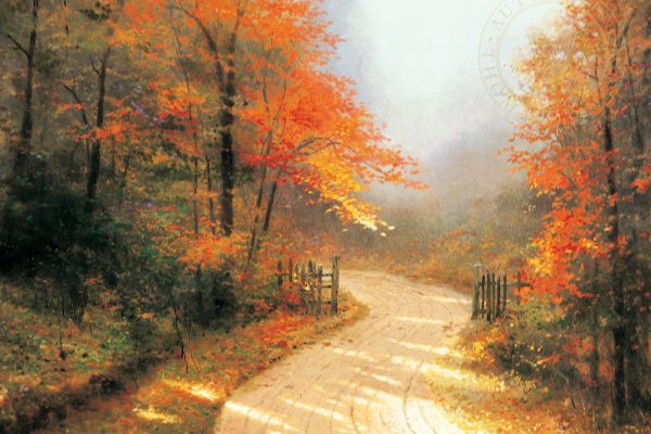 The Most Giftable Thomas Kinkade Pieces For Fall Birthdays 1 Autumn Lane By Thomas Kinkade