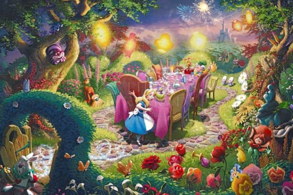 Disney Alice in Wonderland by Thomas Kinkade – Art Center Gallery