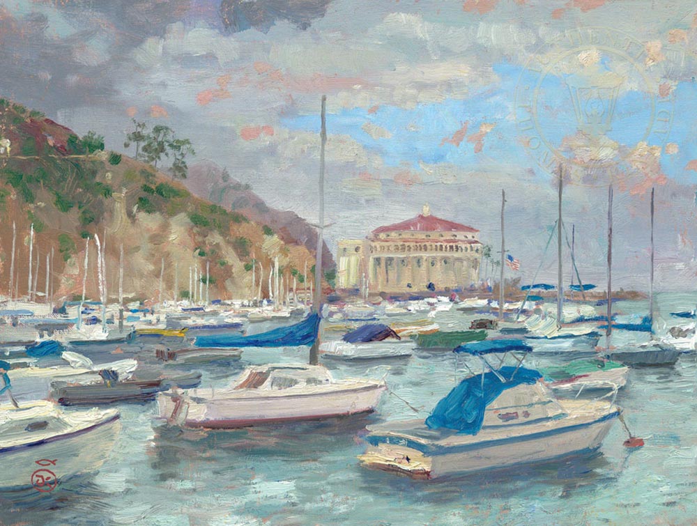 Marina Harbor Paintings Thomas Kinkade Carmel Monterey Placerville   Marina Harbor Paintings 