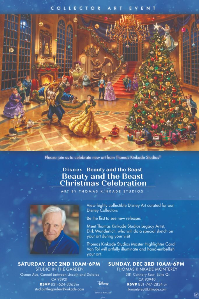 Collector Art Event Disney Beauty And The Beast Christmas Celebration