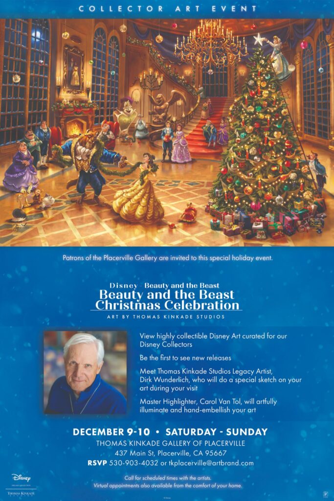 Collector Art Event Disney Beauty And The Beast Christmas Celebration