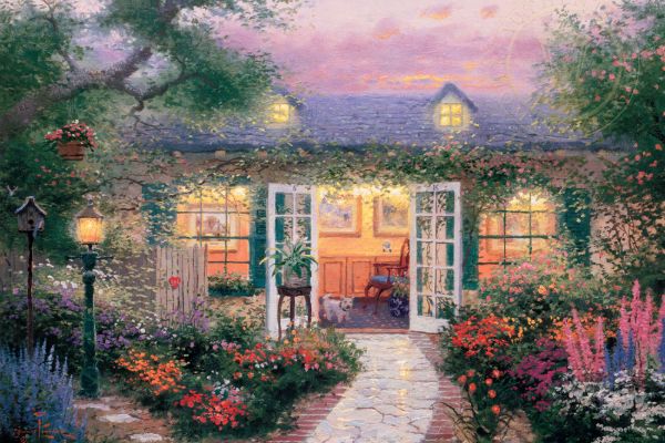 Studio In The Garden By Thomas Kinkade