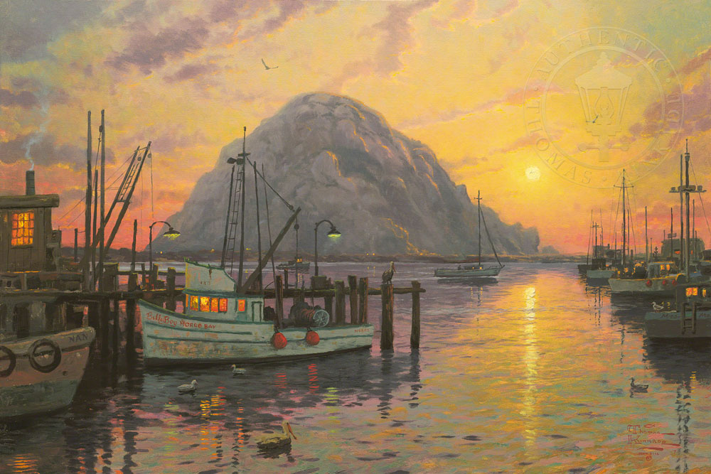 Morro Bay At Sunset