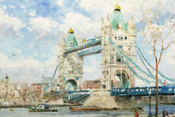 Tower Bridge, London By Thomas Kinkade