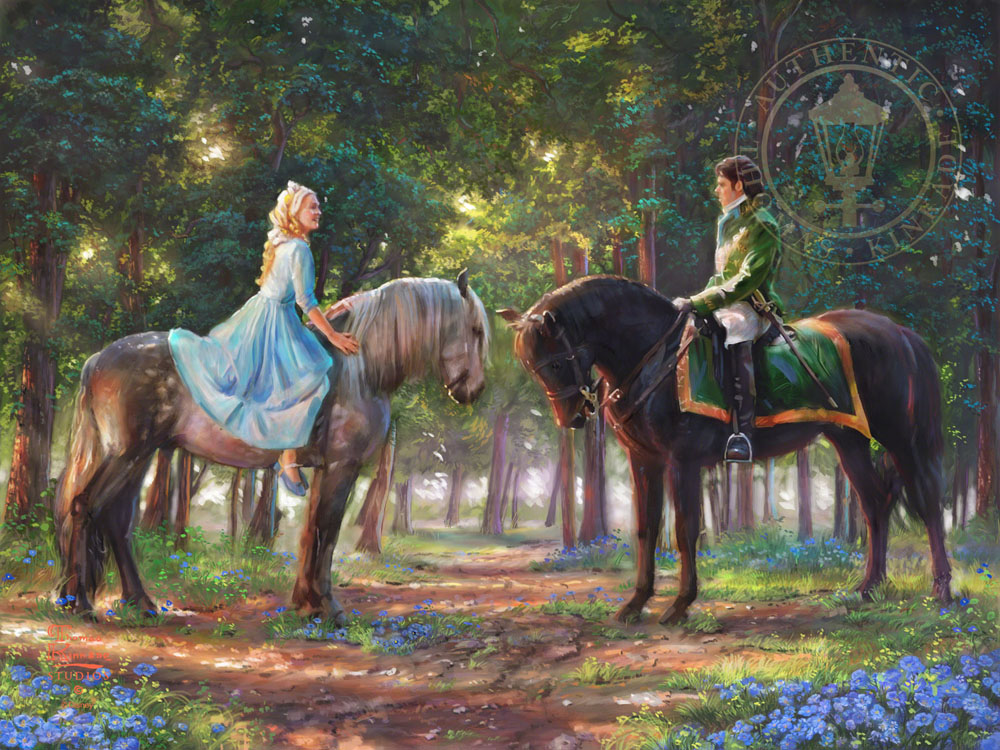 Thomas Kinkade Disney Dreams - Cinderella Dancing in the Starlight - 2