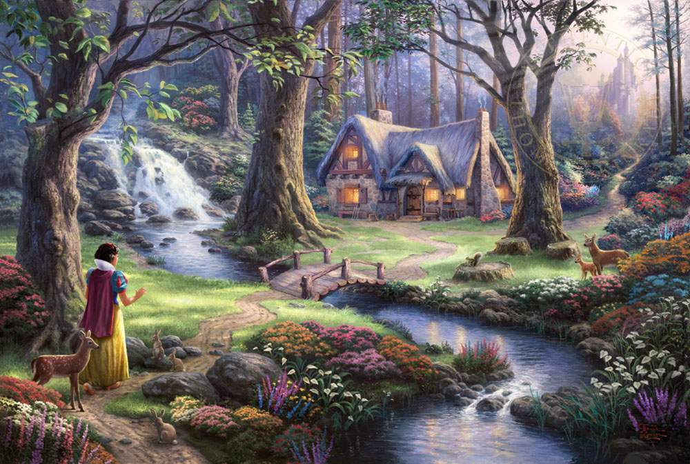 Snow White Discovers the Cottage