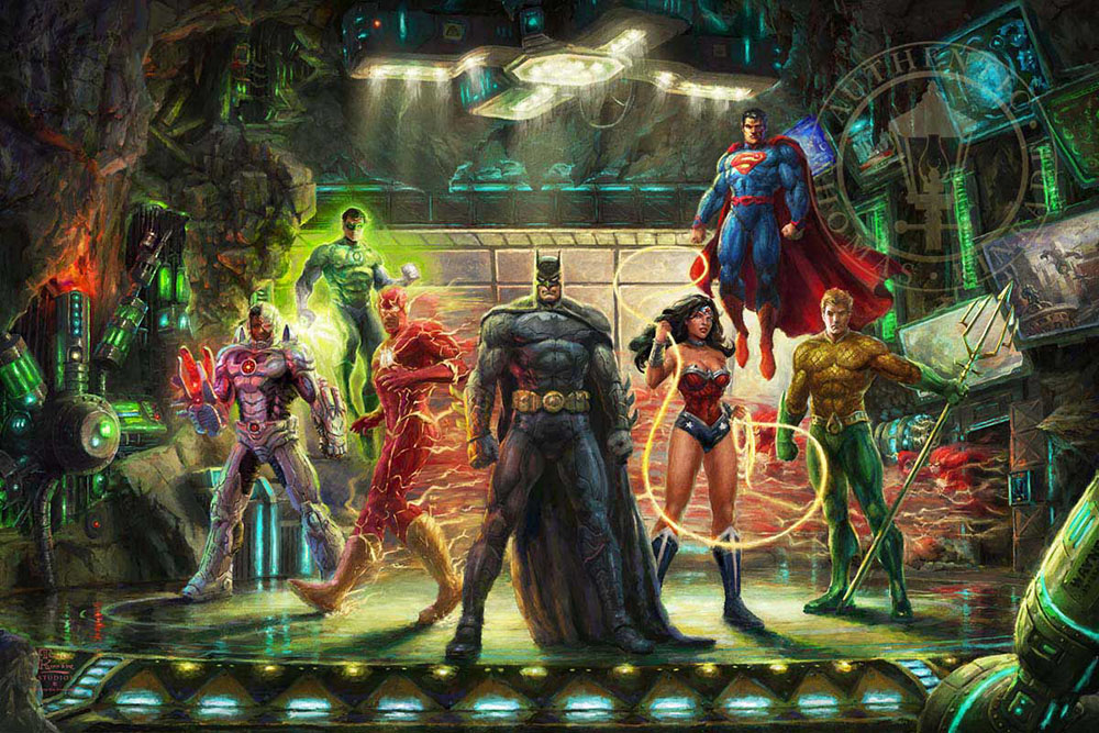 Thomas Kinkade Justice League