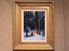 Thomas Kinkade Original - Warming Up