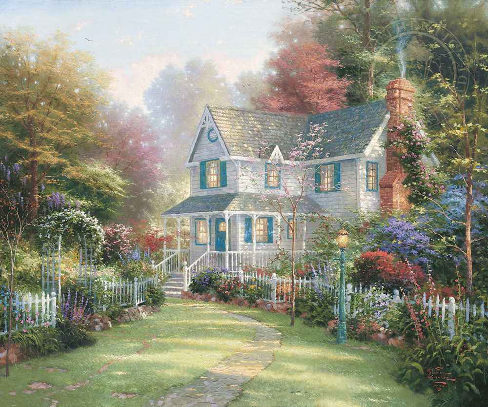 Victorian Art Home Decor Thomas Kinkade Carmel Monterey