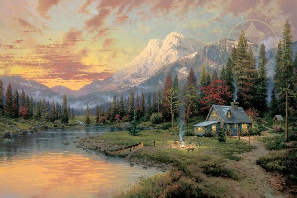 What Makes A Painting ‘Timeless’? Why Traditional Art Still Captivates 1 Evening Majesty By Thomas Kinkade