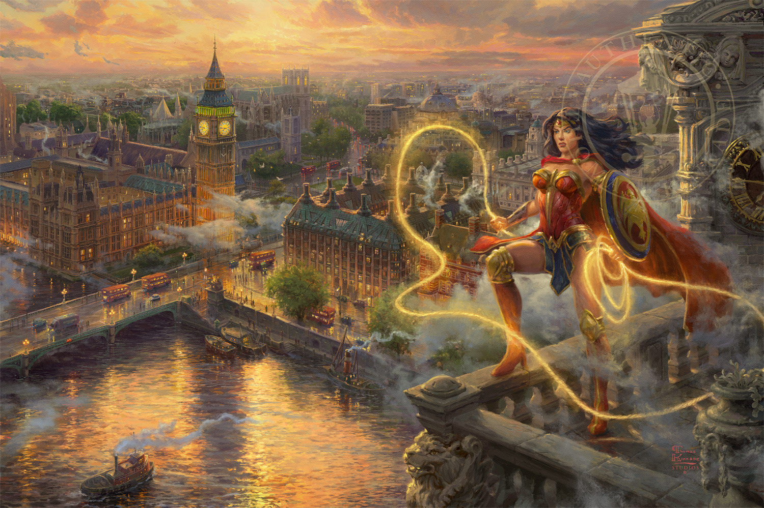 Wonder Woman Lasso Of Truth Thomas Kinkade Carmel Monterey